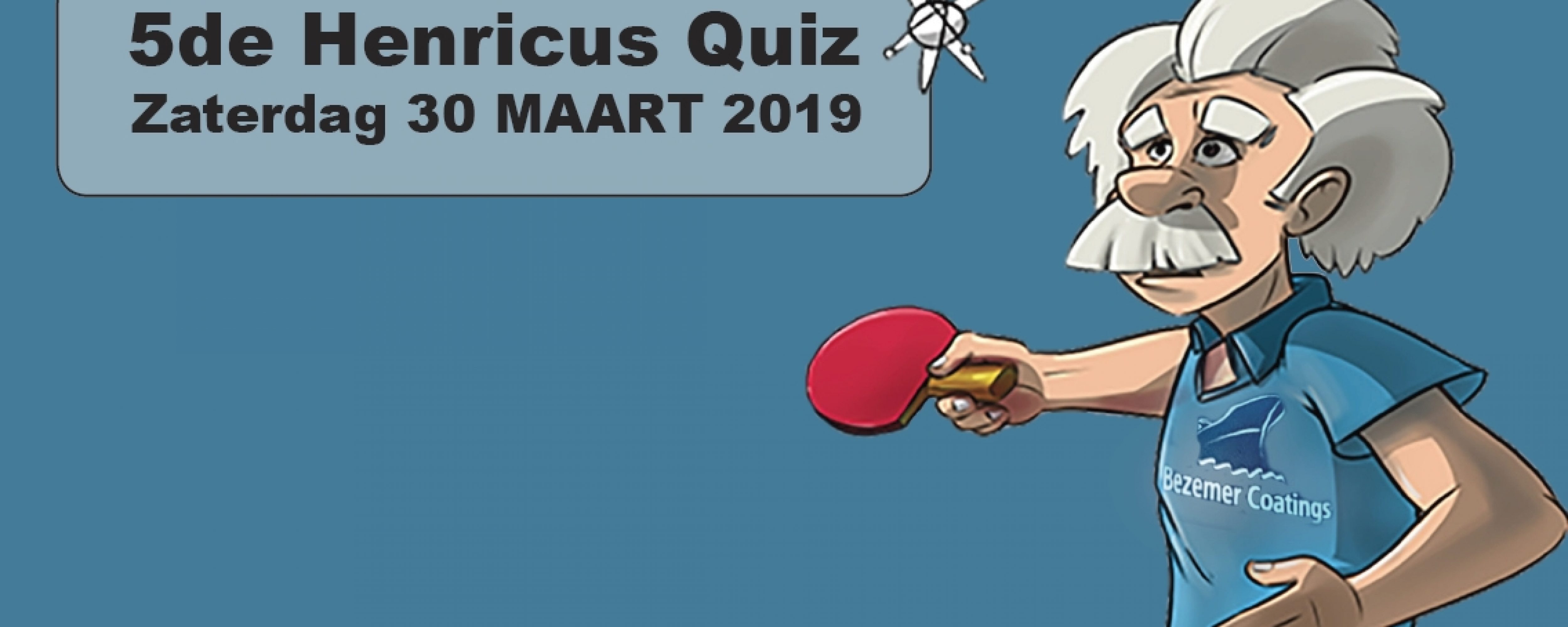 Schrijf jullie nu in voor de 5de KTTC Henricus Quiz!